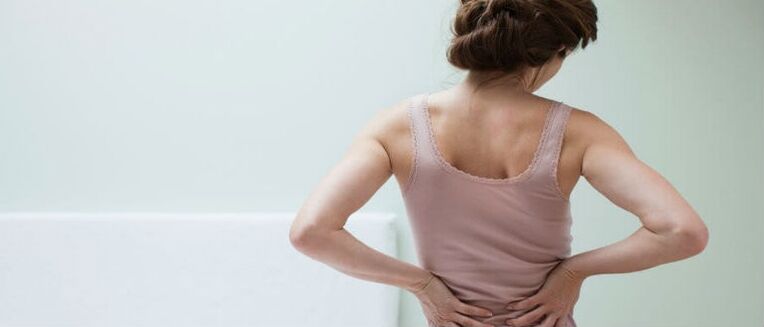 Osteocondrosis of a woman's spine